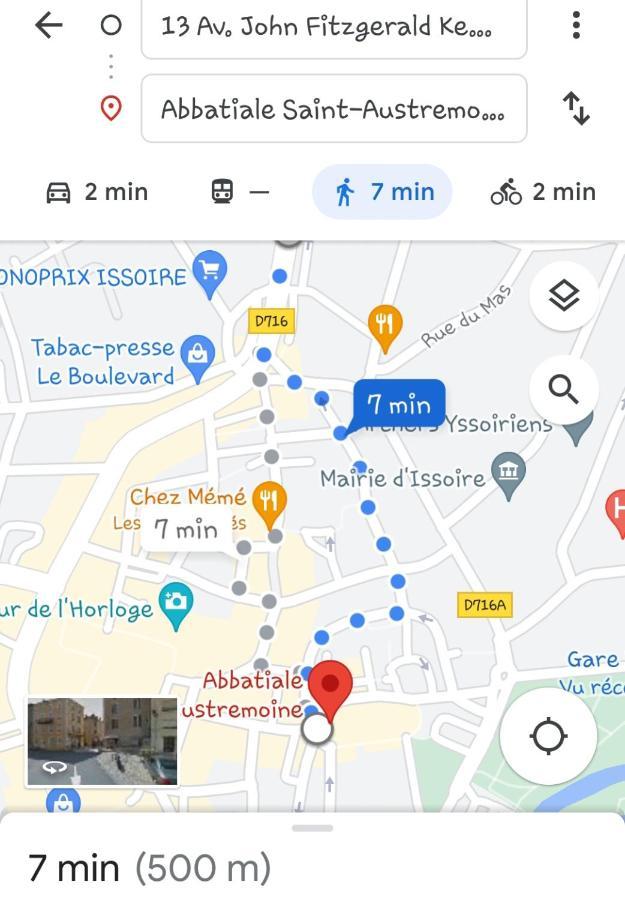 Appartement F2 Centre-Ville Issoire Avec Jolie Vue ภายนอก รูปภาพ